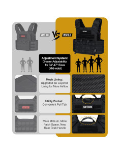 Chaleco Táctico OneTigris Doom Ajustable MOLLE para Hombres 2