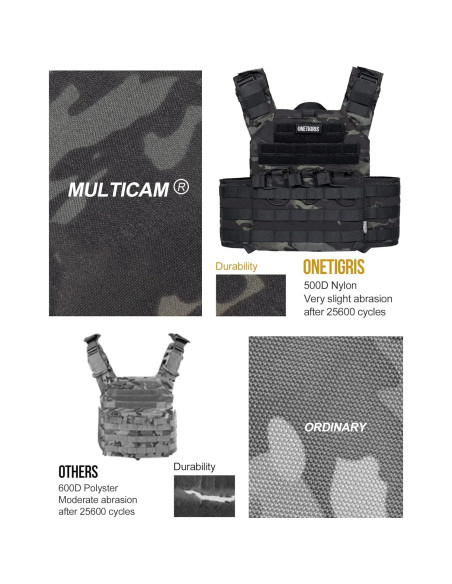 Chaleco Táctico OneTigris Doom Ajustable MOLLE para Hombres
