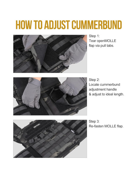 Chaleco Táctico OneTigris Doom Ajustable MOLLE para Hombres