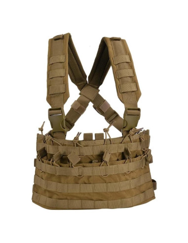 Arnés de Pecho Condor Mcr6 Marrón Coyote 6 Bolsillos