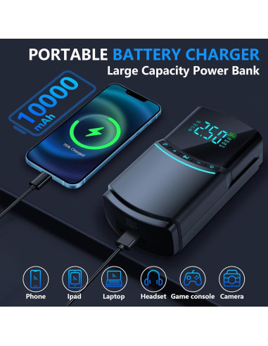 Arrancador de coche CalmBloom BN03 4000A con compresor 150PSI