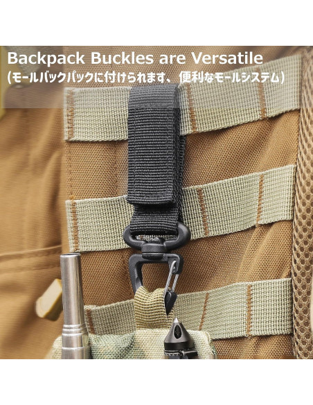 Cadena de Llavero Táctica Azarxis con Clip y Mosquetones