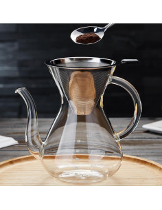 Cafetera de Goteo Irrompible Y1-418 1006 ml Doble Filtro 2