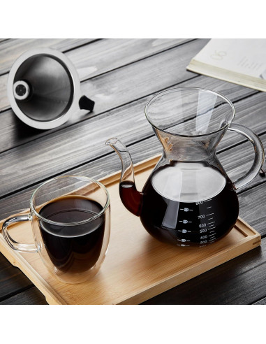 Cafetera de Goteo Irrompible Y1-418 1006 ml Doble Filtro