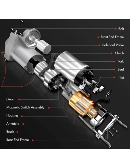 Motor de Arranque A-Premium para Toyota y Lexus 12V 1.4KW