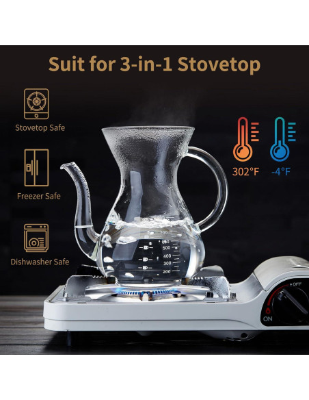 Cafetera de Goteo Irrompible Y1-418 1006 ml Doble Filtro