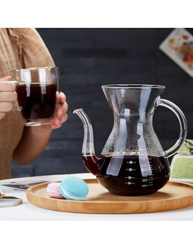 Cafetera de Goteo Irrompible Y1-418 1006 ml Doble Filtro