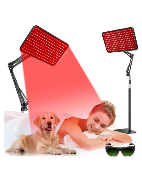 Lámpara de Terapia de Luz Roja HALIDODO 660/850/940nm Ajustable