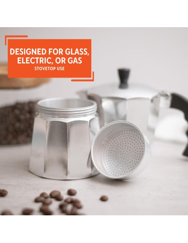 Cafetera Espresso IMUSA de Aluminio 3 Tazas Plata