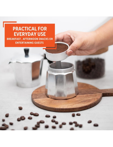 Cafetera Espresso IMUSA de Aluminio 3 Tazas Plata