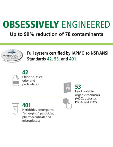Filtro de Agua AO Smith AO-MF-ADV-R Claryum 99% Contaminantes