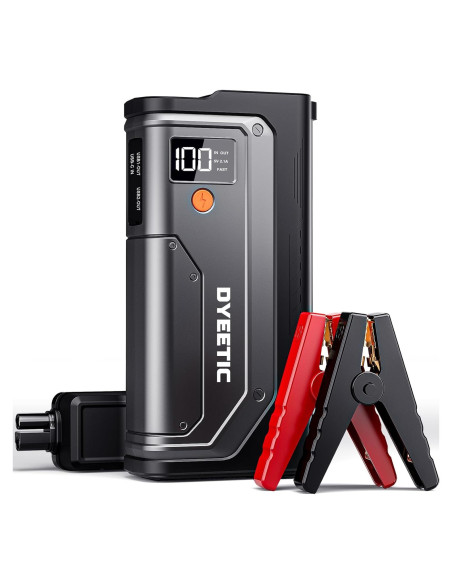 Arrancador de Salto Dyeetic D16 5000A 12V con Luz LED