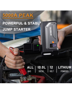 Arrancador de Salto Dyeetic D16 5000A 12V con Luz LED 2