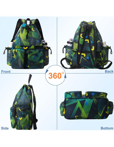 Mochila de Malla RHCPFOVR para Natación - 30x15x46cm