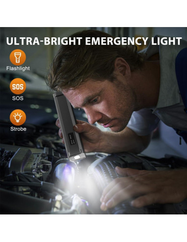 Arrancador de Salto Dyeetic D16 5000A 12V con Luz LED