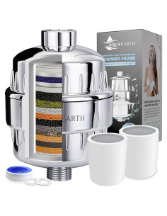 Filtro de Ducha Aqua Earth para Agua Dura y Cloro