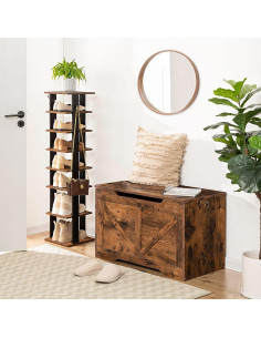 Banco de Almacenamiento HOOBRO Cofre Madera 220L 99.79kg 2