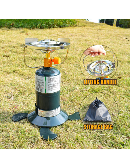 Estufa de Propano Portátil RANDDER 10,000 BTU Camping