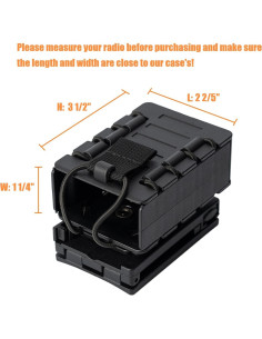 Funda de Radio Compacta TACNEX para Walkie-Talkie Nylon 2
