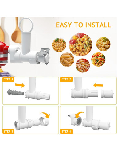 Accesorio para hacer pasta ZACME 6 formas para KitchenAid