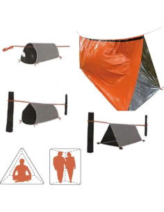 Tienda de Emergencia Sailupxinyuan Mylar 2 Personas Impermeable 2