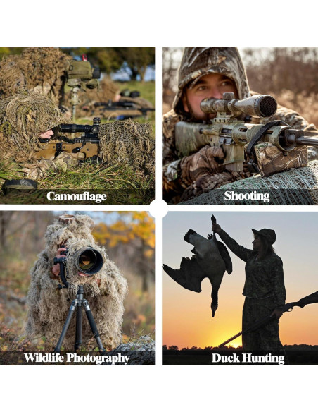 Bufanda Táctica HYOUT Camuflaje Woodland 180x84 cm