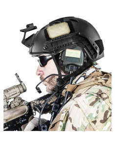 Casco Táctico QWORK WD5312 Ajustable Negro para Airsoft 2