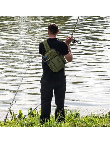 Bolsa Táctica CamGo Molle 20x17x34cm Impermeable