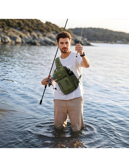 Bolsa Táctica CamGo Molle 20x17x34cm Impermeable