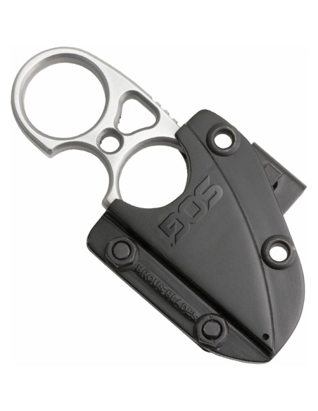 Cuchillo SOG Snarl 10.9 cm Fijo con Funda y Cadena