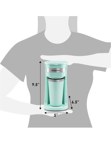 Cafetera Personal Elite Gourmet EHC117M 14 oz Verde Menta