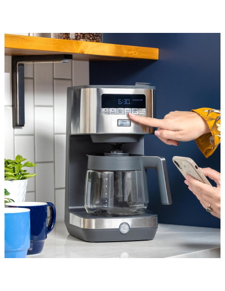 Cafetera de Goteo GE 12 Tazas con Jarra de Vidrio Acero Inox
