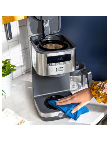 Cafetera de Goteo GE 12 Tazas con Jarra de Vidrio Acero Inox