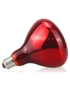 Bombilla de Calor Incandescente 150W E26 Luz Roja Terapia