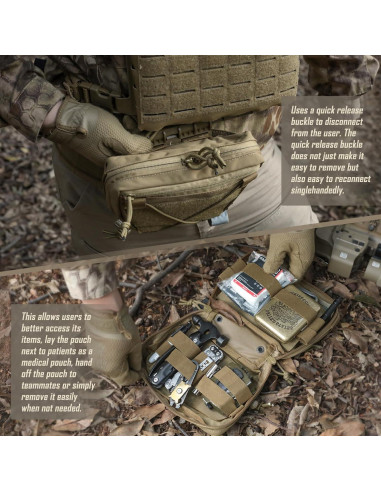 Bolsa Dangler Táctica WYNEX para Portaplacas 20.5x14x5 cm