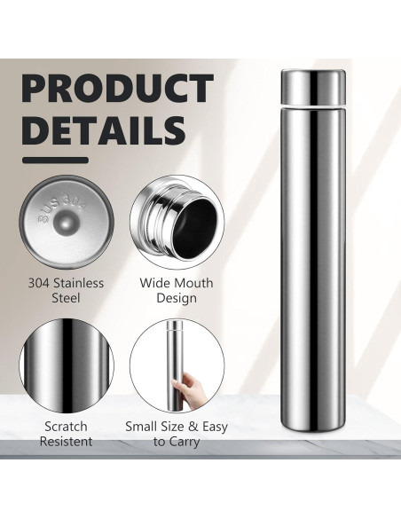 Botella de Agua Vesici 260 ml Acero Inoxidable Aislada