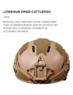 Casco Táctico Booiu Ruiweixun Airsoft Talla M 55-60 cm 2