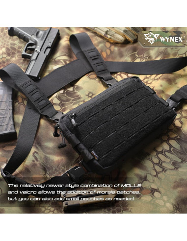 Bolsa de Pecho WYNEX Wy-0212B Negra para Senderismo