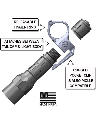 Anillo de Linterna Thyrm SwitchBack Grande 2.0 Negro