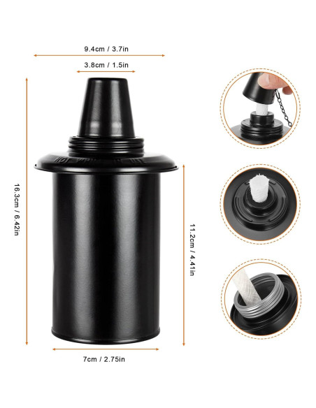 Latas de Reemplazo TaoTazon 354ml para Antorchas de Jardín