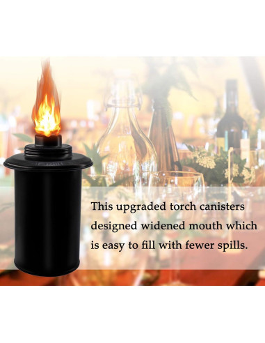 Latas de Reemplazo TaoTazon 354ml para Antorchas de Jardín