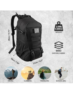 Mochila Táctica Jueachy 30L Impermeable para Senderismo 2