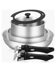 Juego de Ollas y Sartenes Inqibee 3 Capas 20-30 cm y 2 QT