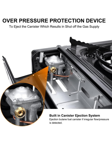 Estufa Portátil Doble Combustible Camplux JK-5310 1.5kg