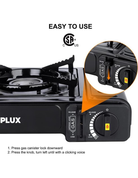 Estufa Portátil Doble Combustible Camplux JK-5310 1.5kg