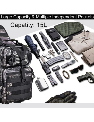 Bolsa de Bandolera Táctica HAOMUK Rover 35 cm Resistente