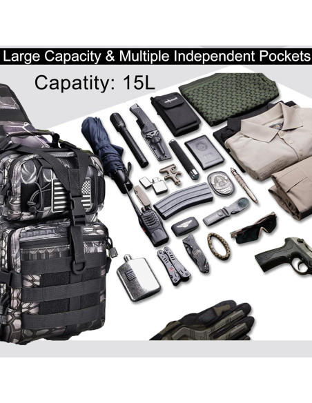 Bolsa de Bandolera Táctica HAOMUK Rover 35 cm Resistente