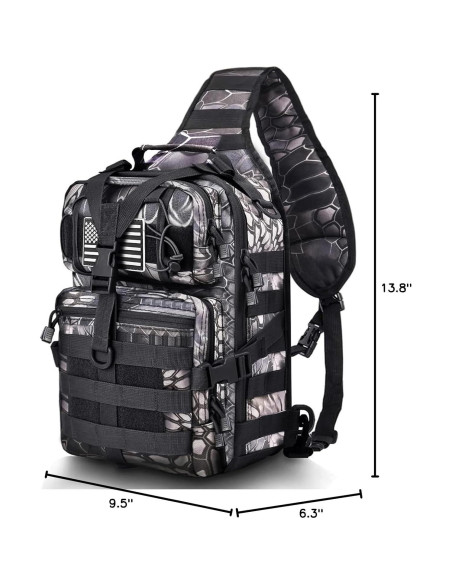 Bolsa de Bandolera Táctica HAOMUK Rover 35 cm Resistente