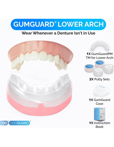 Protector Bucal GumGuard Inferior Ultrasuave para Bruxismo
