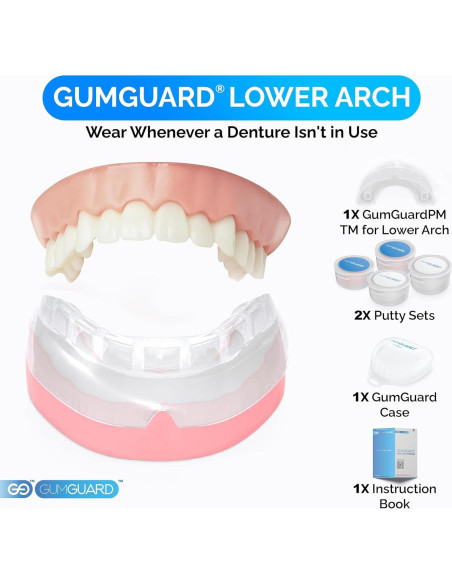 Protector Bucal GumGuard Inferior Ultrasuave para Bruxismo